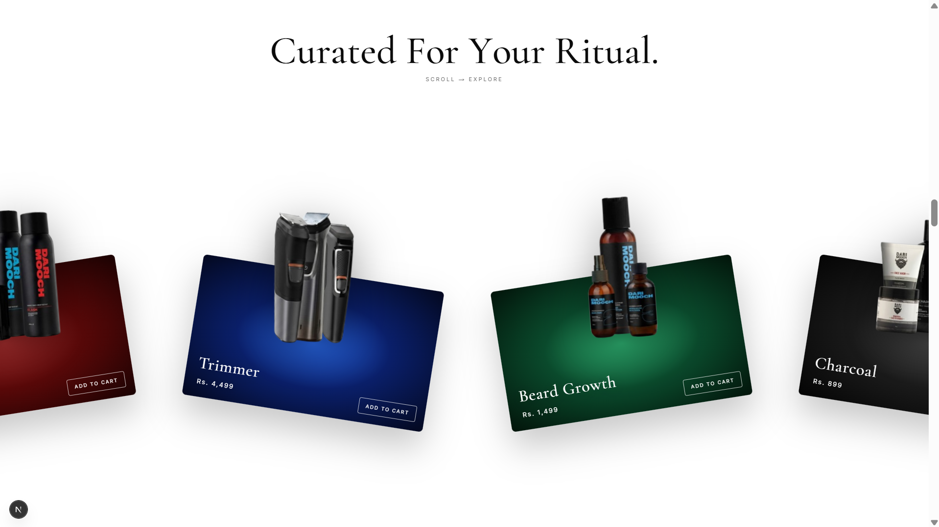 Dari Mooch — Curated For Your Ritual — Horizontal Scroll