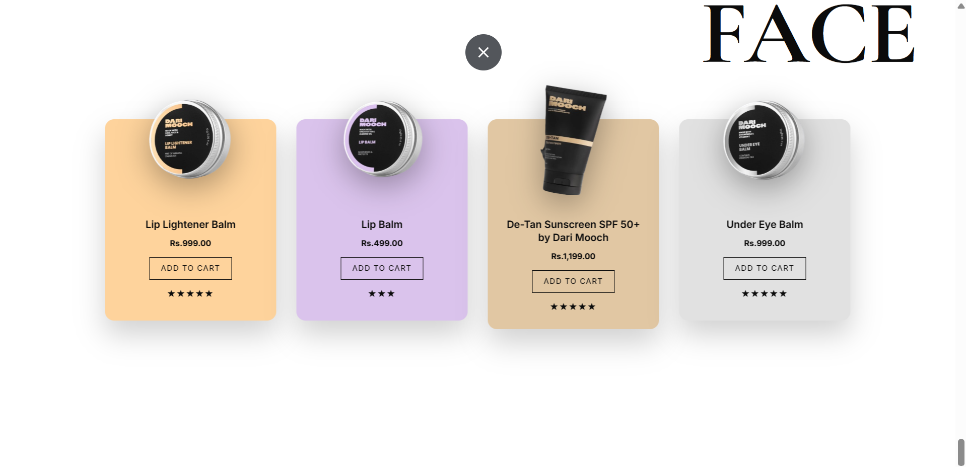 Dari Mooch — Categories — Face