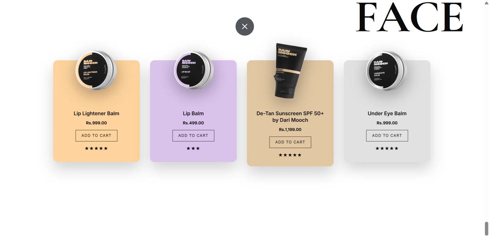 Dari Mooch — Categories — Face